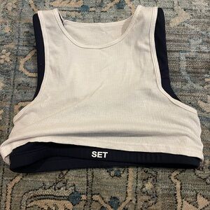 Set Active Layered Tank Bra